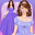 Purple princess dress up game