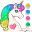 Unicorn Dress Up Coloring Book