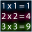 Times Tables Chart 16