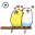 Lovely Budgie Animated Sticker 1.0